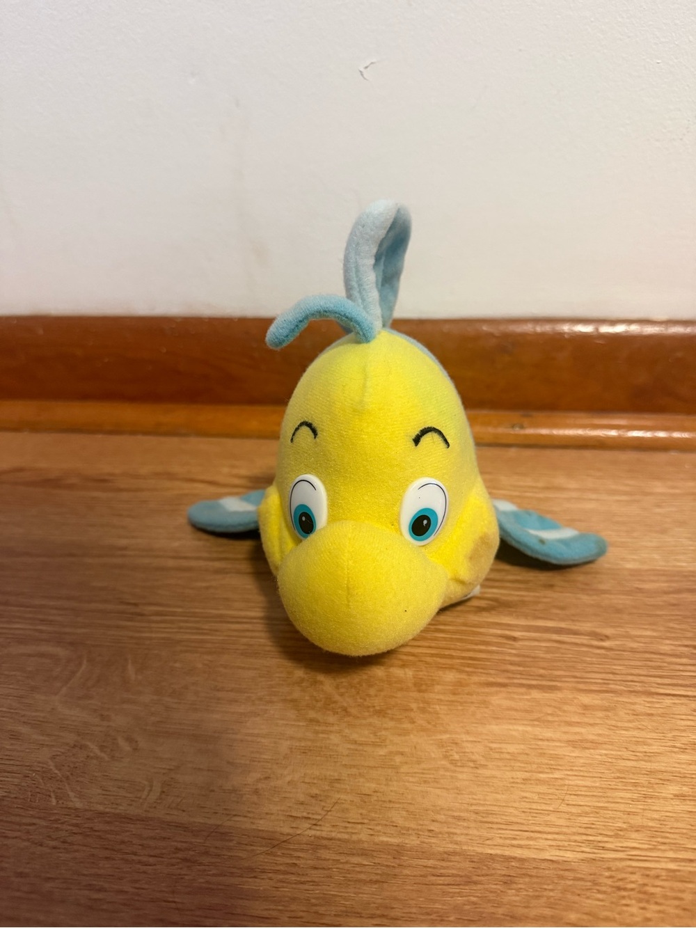 Vintage Disney The Little Mermaid Flounder 7” Plush